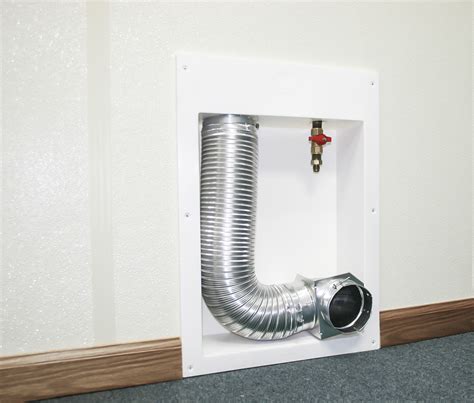 vent box for electric dryer|dryer vent recessed wall box.